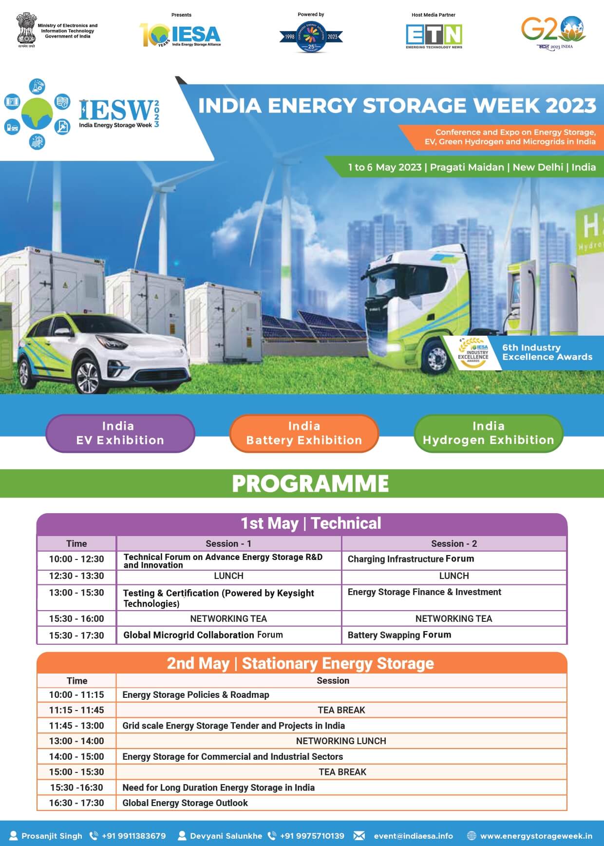 FULL PROGRAMME/agenda - India Energy Storage Week 2023